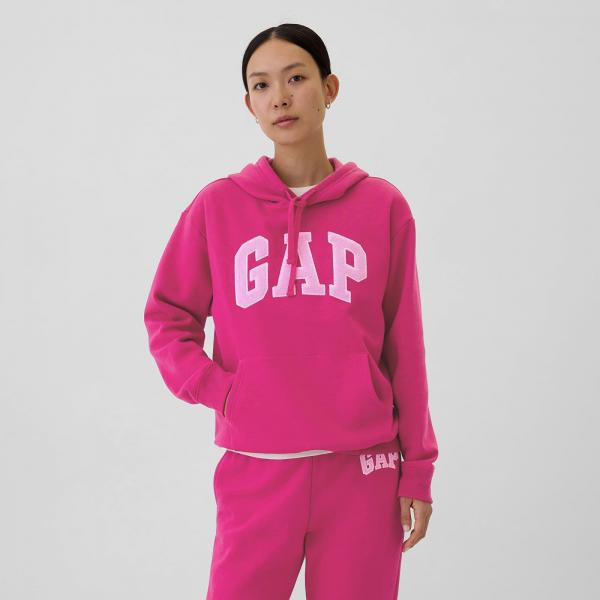 Mikina GAP Logo Pullover Hoodie Bright Beet S