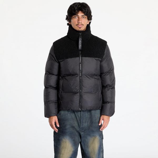 Bunda Calvin Klein Jeans Sherpa Puffer Jacket Black L