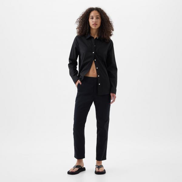 Kalhoty GAP Downtown Khaki True Black W28