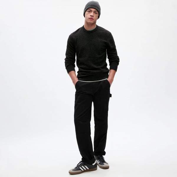 Svetr GAP Warmest Crew Charcoal M