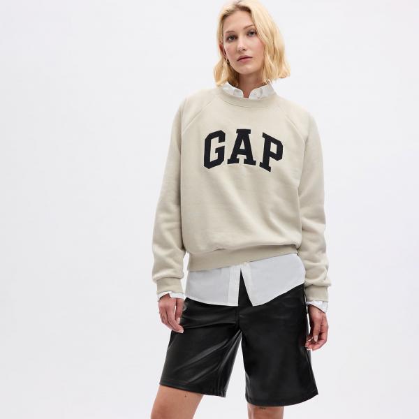 Mikina GAP Logo Sweatshirt Moonstone XS