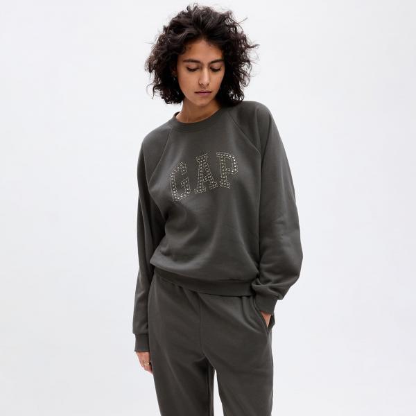 Mikina GAP Logo Sweatshirt Cast Iron XS