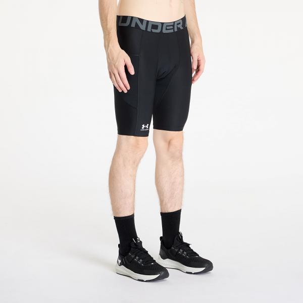 Šortky Under Armour HeatGear Armour Long Shorts Black/ White L
