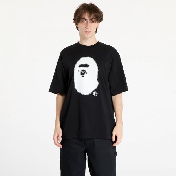 Tričko A BATHING APE Pixel Ape Head Relaxed Fit Tee Black XL