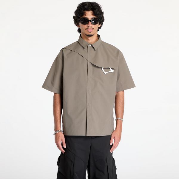 Košile HELIOT EMIL S/S Nylon W. Carabiner Shirt Dusty Green 50