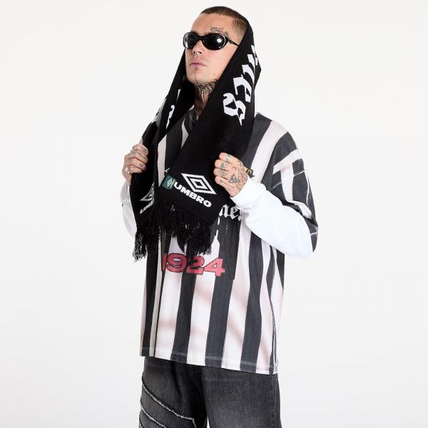 Šála Umbro by Slam Jam Jacquard Check Scarf Black Universal