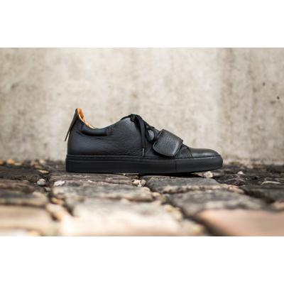 Marco Laganà Sneaker Strap Black Leather - Black Sole