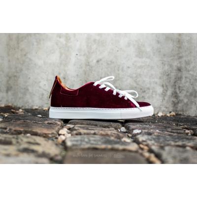 Marco Laganà Sneaker Low Bordeaux Veltet-White Sole