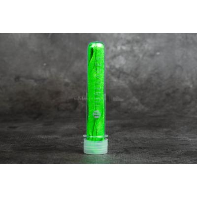 Tubelaces Silver Flat Neongreen