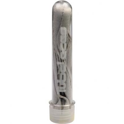 Tubelaces Silver Flat Light Grey