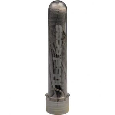 Tubelaces Silver Flat Dark Grey