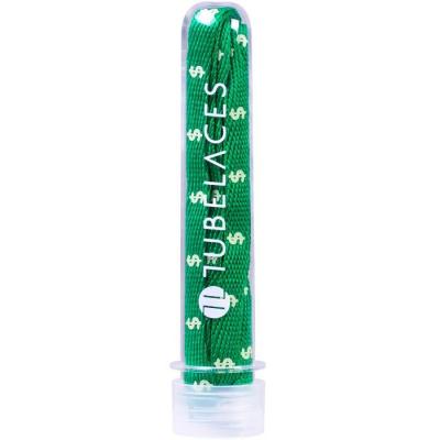 Tubelaces White Flat Cash Pack Dollars/ Green