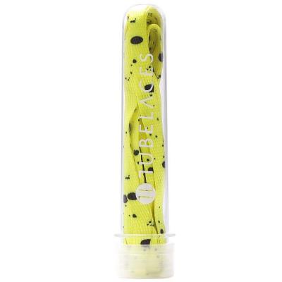 Tubelaces White Flat Splatter Pack Yellow