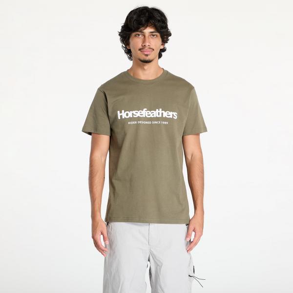 Tričko Horsefeathers Quarter T-Shirt Burnt Olive S