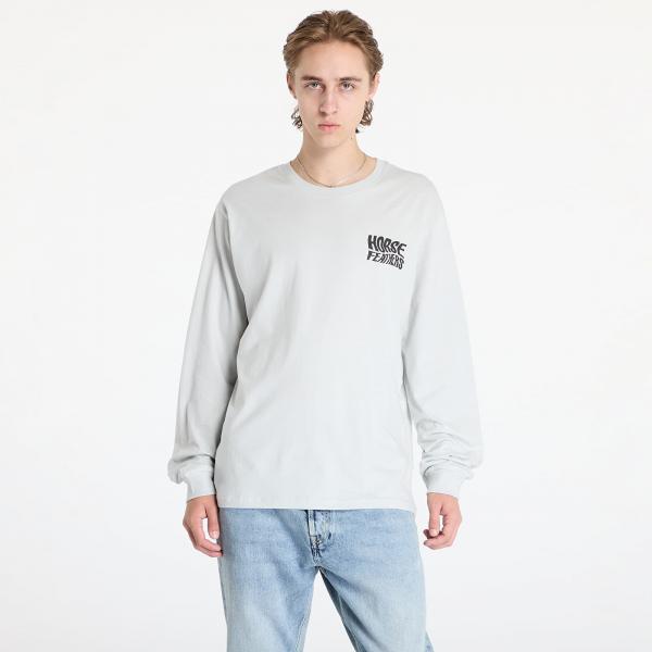 Tričko Horsefeathers Distort Long Sleeve T-Shirt Cement XXL