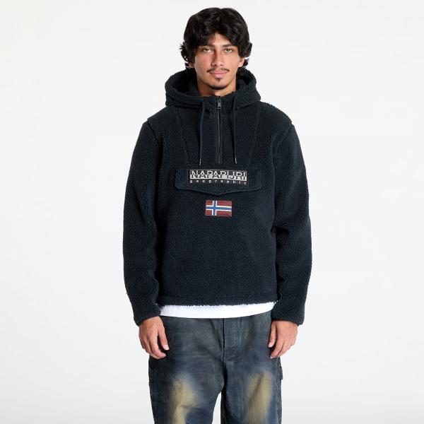 Mikina Napapijri T-Burgee Curly Hoodie Black XXL