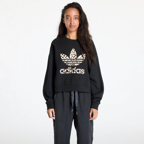 Mikina adidas Leopard Sweatshirt Black S