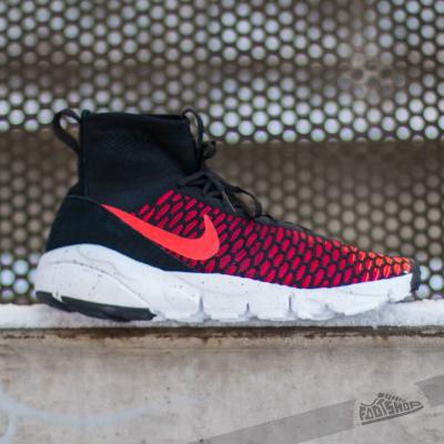 Nike Air Footscape Magista Flyknit Black/ Bright Crimson-Gym Red-Clear Grey