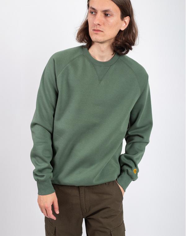 Carhartt WIP Chase Sweat Duck Green/Gold XL