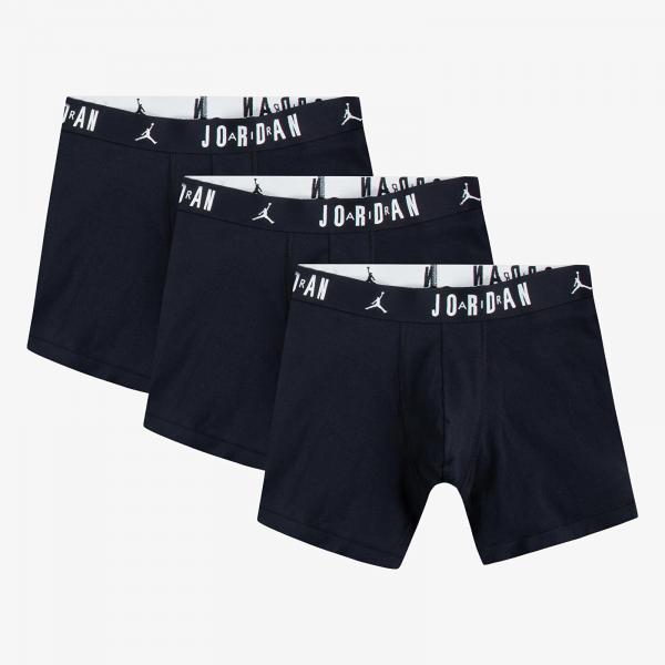 Boxerky Jordan Flight Cotton Core 3-Pack Boxer Brief Black M