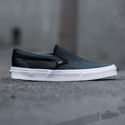 Vans Classic Slip-On Embossed Weave Black/True White