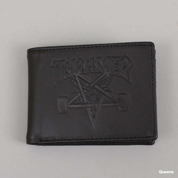 Peněženka Thrasher Skategoat Leather Wallet Black Universal