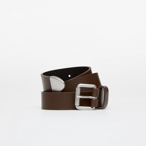 Pásek Carhartt WIP Juke Belt Chocolate/ Gun Metal S