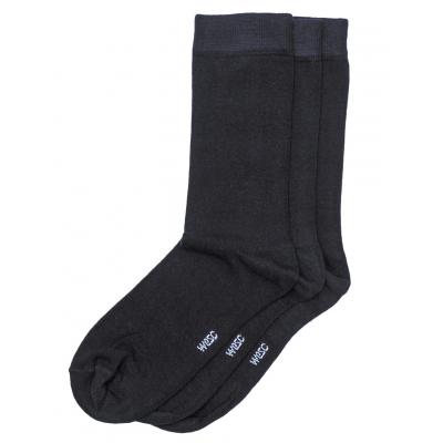 Ponožky WeSC Basic socks 3-pack Black