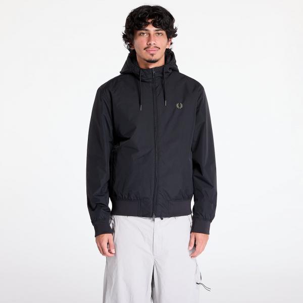 Bunda FRED PERRY The Hooded Brentham Jacket Black XL