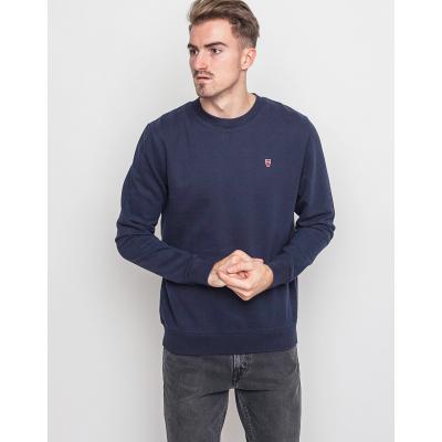 Knowledge Cotton Basic Sweat Total Eclipse-Red Owl XL