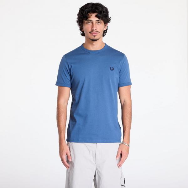 Tričko FRED PERRY Ringer T-Shirt Midnight Blue XL