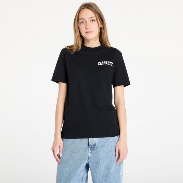 Tričko Carhartt WIP University Script Short Sleeve T-Shirt UNISEX Black/ White S