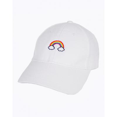 Kšiltovka Hype Dad Hat - Rainbow White
