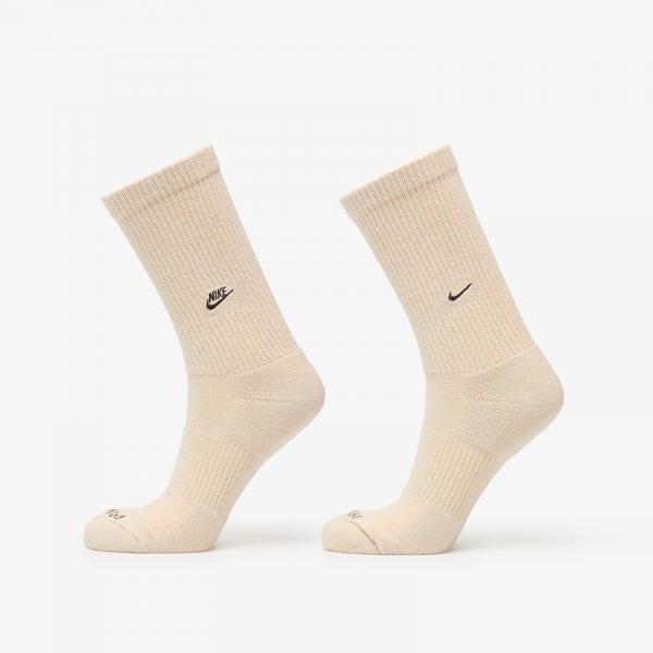 Ponožky Nike Everyday Cushioned Crew Socks 2-Pack Sanddrift/ Earth XL