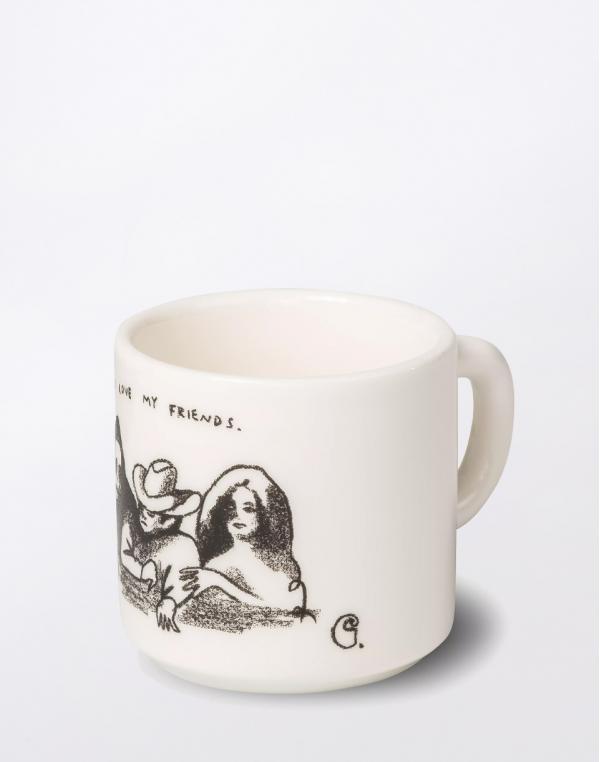 Carhartt WIP Pepe friends Mug Porcelain White/Black