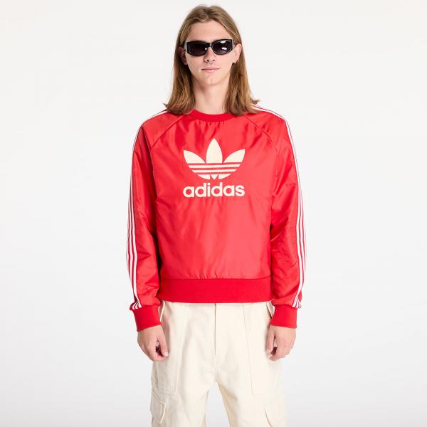 Mikina adidas x Wales Bonner Nylon Crew Sweatshirt Better Scarlet L