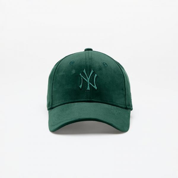 Kšiltovka New Era New York Yankees MLB Womens Velour Midi 9FORTY Adjustable Cap Dark Green/ Dark Green Universal