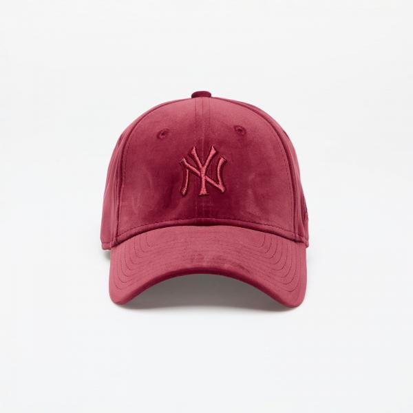 Kšiltovka New Era New York Yankees MLB Womens Velour Midi 9FORTY Adjustable Cap Maroon/ Maroon Universal