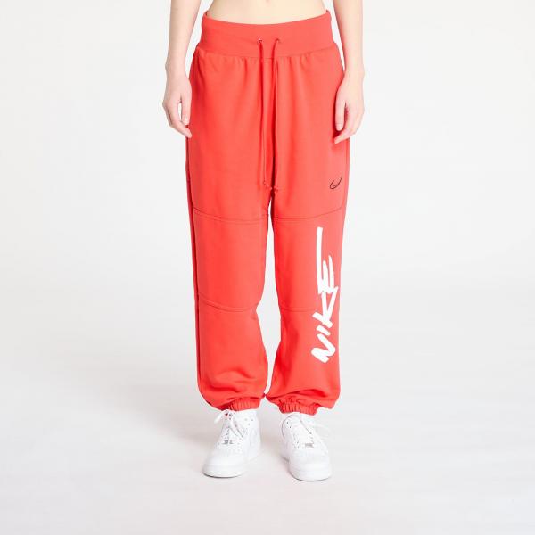 Tepláky Nike Sportswear Breaking Mid-Rise Oversized French Terry Pants Light Crimson M