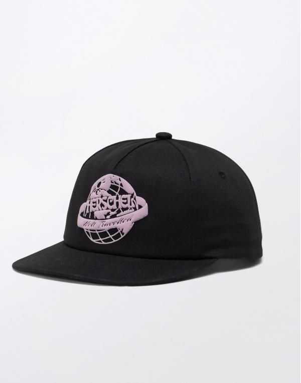 Herschel Supply Scout Globe Tripping Cap Black/Nirvana