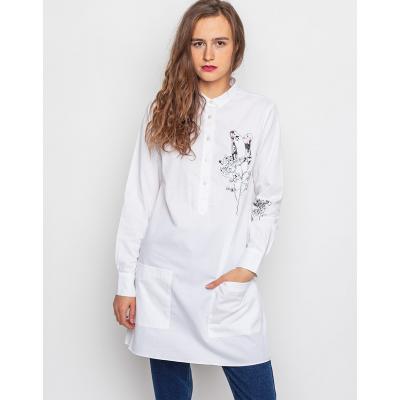 Šaty WeSC Harper Embroidered winter white