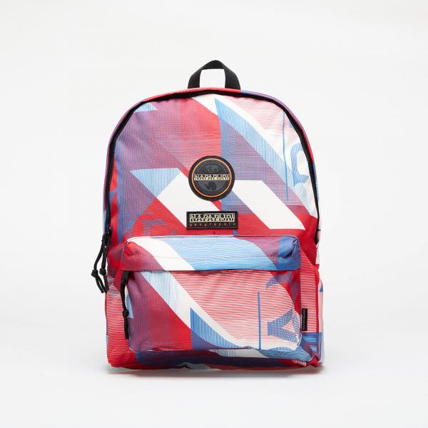 Batoh Napapijri Voyage All Over Print Backpack Geometric Red 19,5 l
