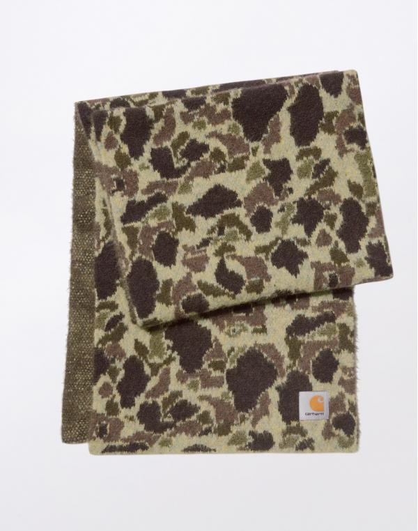 Carhartt WIP Palmer Scarf Camo Duck Jacquard, Green