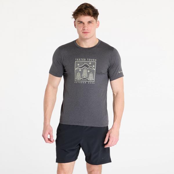 Tričko Columbia Kwick Hike™ Graphic Short-sleeve Tee Black Heather M
