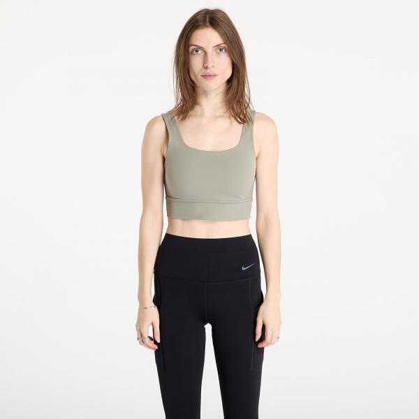 Podprsenka Nike Zenvy Women's Medium-Support Padded Longline Sports Bra Light Army/ White L