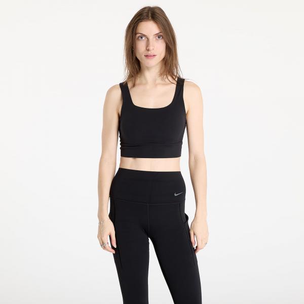 Podprsenka Nike Zenvy Women's Medium-Support Padded Longline Sports Bra Black/ Sail S