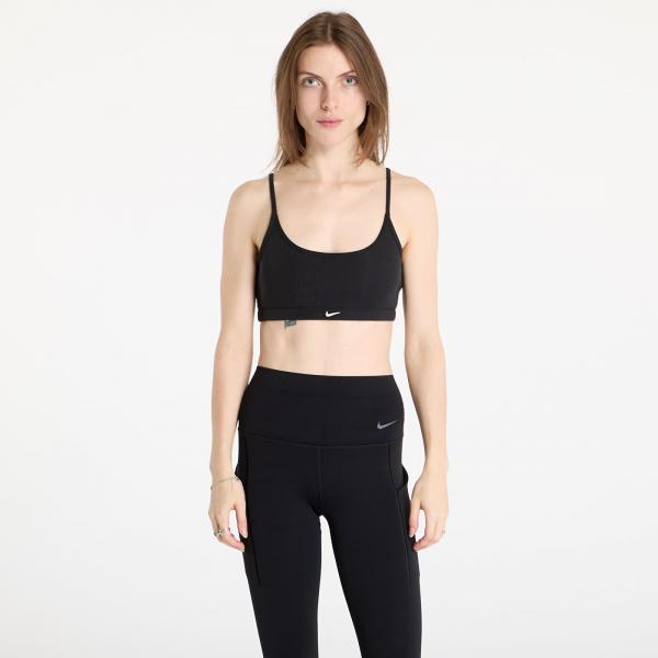 Podprsenka Nike Sportswear Classic Women's Light-Support Lightly Lined Ribbed Scoop-Neck Bra Black/ Black/ Black/ Sail XL