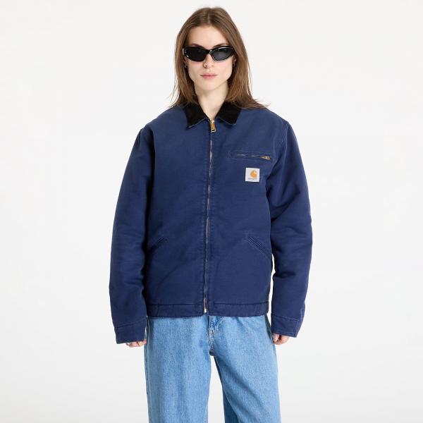 Bunda Carhartt WIP OG Detroit Jacket UNISEX Air Force Blue/ Black Aged Canvas XS