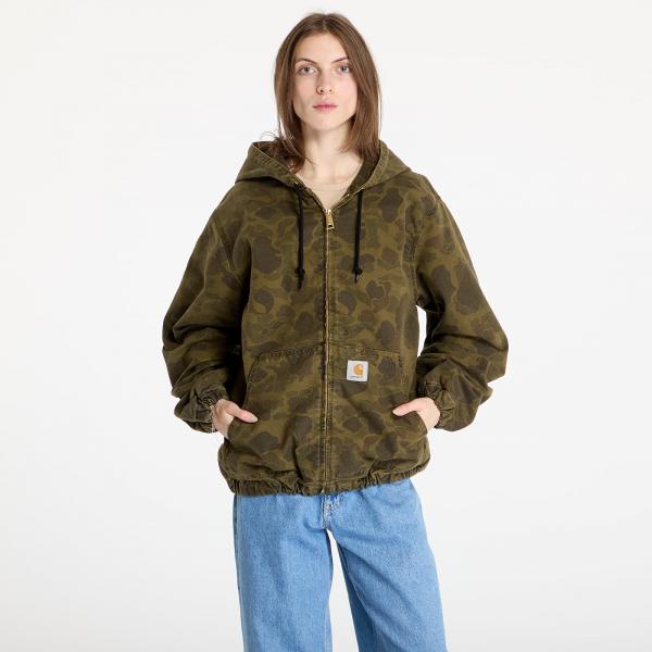 Bunda Carhartt WIP Duck Active Jacket UNISEX Camo Duck/ Green/ Office Green Garment Dyed M