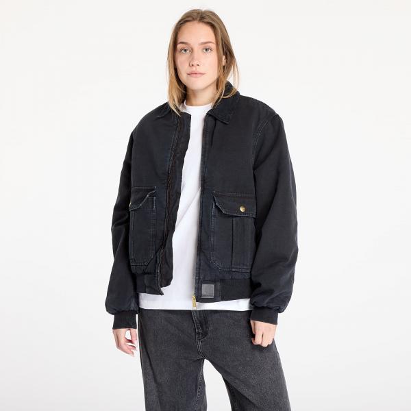 Bunda Carhartt WIP Stanton Jacket UNISEX Black/ Black Stone Washed XS
